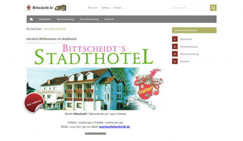Firmenprofil von: Bittscheidt´s Stadthotel und Gästehaus: Das Hotel mit Flair in Datteln