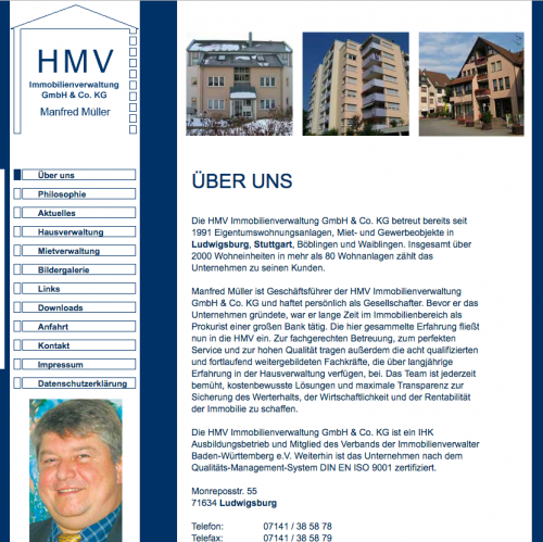 Firmenprofil von: HMV Haus- und Mietverwaltung KG in Ludwigsburg