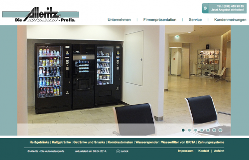 Firmenprofil von: Automatenservice: Alleritz-Automaten in Berlin