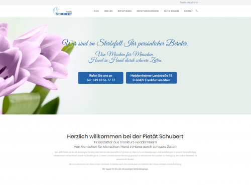 Firmenprofil von: Würdevolle Feuerbestattung – Pietät Schubert in Frankfurt