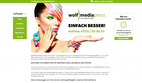 Firmenprofil von: Hochwertige Druckerei – WolfMediaPress in Korb