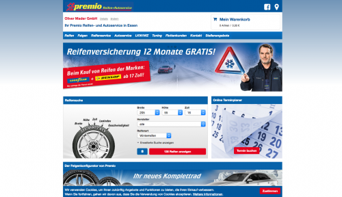 Firmenprofil von: Oliver Mader GmbH - Ihr Premio Reifen- und Autoservice in Essen