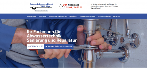 Firmenprofil von: Grundstückentwässerung in Hannover: Rohrreinigungsdienst Ihlau