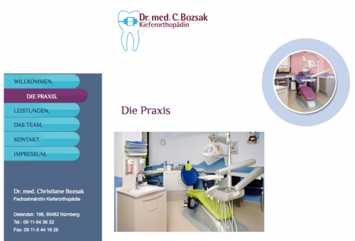 Firmenprofil von: Fachzahnärztin für Kieferorthopädie in Nürnberg: Dr. med. Christiane Bozsak