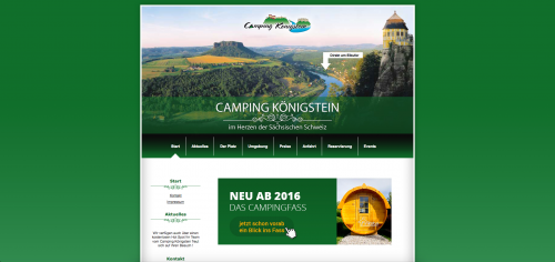 Firmenprofil von: Die Sächsische Schweiz erleben – Campingplatz Königstein am Elbufer