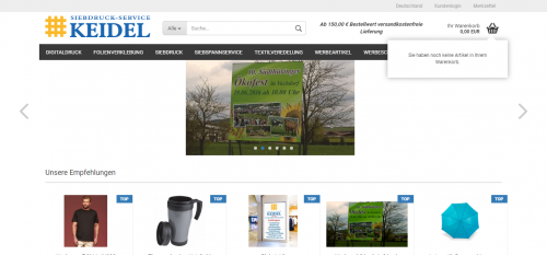 Firmenprofil von: Digitaldruck in Thüringen - plakative Werbung von Siebdruck-Service Keidel 