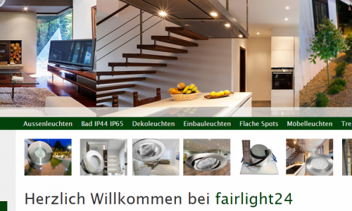 Firmenprofil von: Feuchtraum Einbauleuchten (IP44 / IP65) für Bad &  Dusche im Onlineshop: fairlight24 