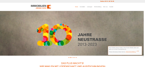 Firmenprofil von: Immobilienverkauf in Neuss: Erfolgreich mit Jürgen Cleve Immobilien+