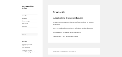 Firmenprofil von: Rolf Dufner - Strahlenschutzbeauftragter für Röntgenstrahlung