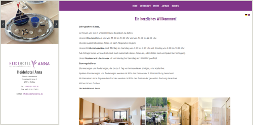 Firmenprofil von: Businesshotel im Großraum Hamburg | Heidehotel Anna