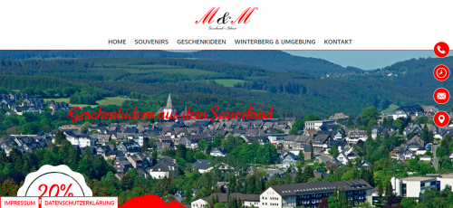 Firmenprofil von: Souvenirs und Geschenkideen aus Winterberg – M & M Geschenkideen 