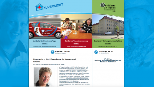 Firmenprofil von: Zuversicht – Ihr Pflegedienst in Dessau und Roßlau