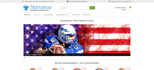 Firmenprofil von: Professioneller Druckservice von Shirtshop Wiesloch nahe Heidelberg