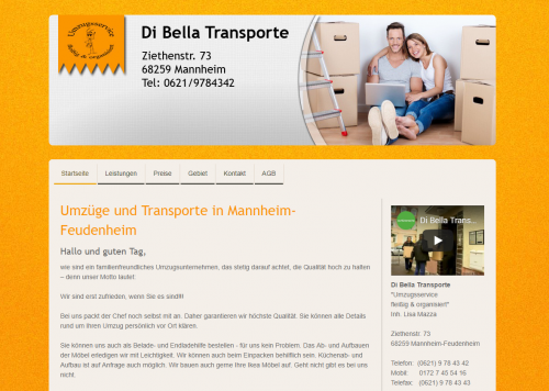 Firmenprofil von: Di Bella Umzüge und Transporte: Profis für Ihren Privatumzug in Mannheim